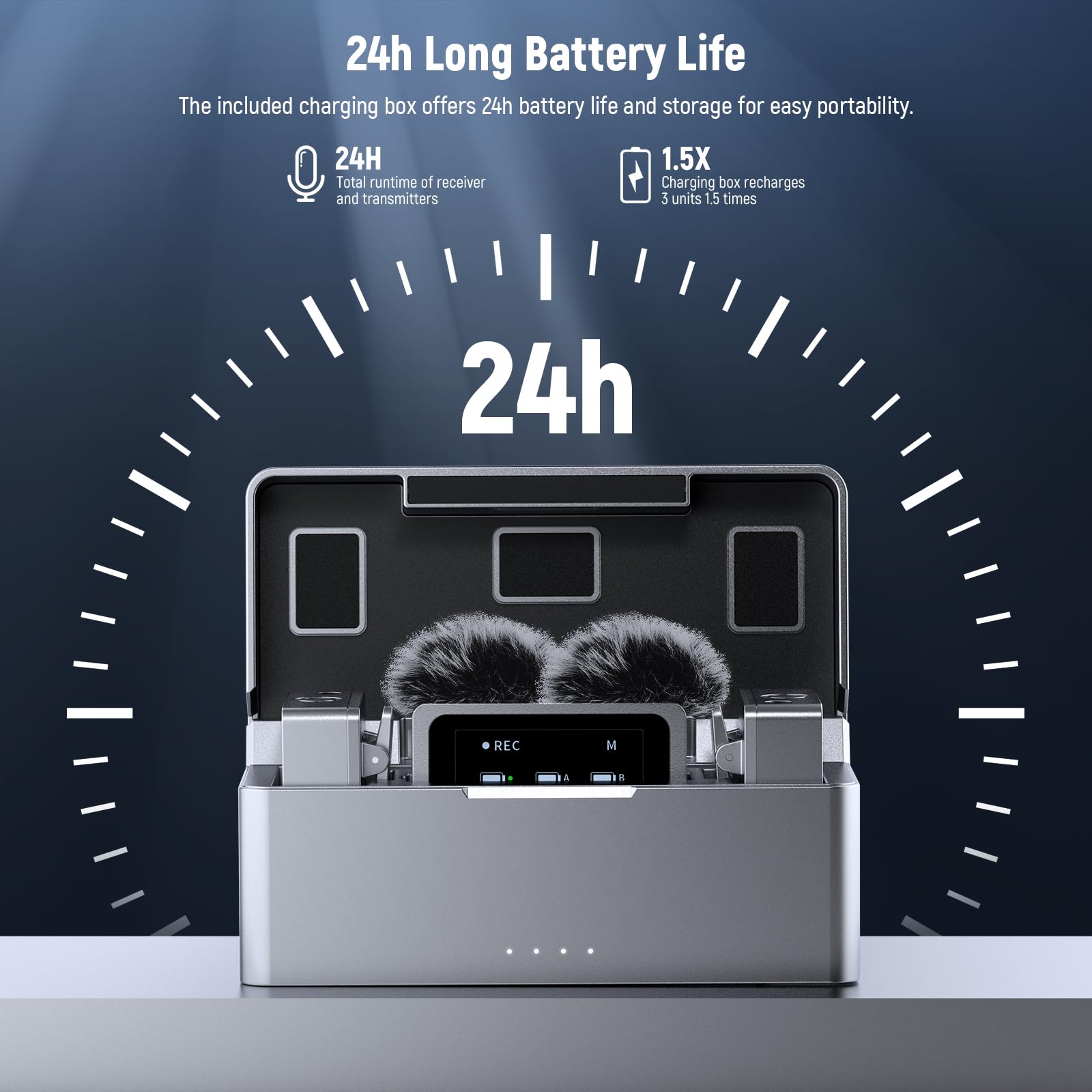 Neewer CM31 Bezprzewodowy mikrofon krawatowy z 8 GB pamięci masowej, zasięg 250 m, zasięg 48 kHz, 24 bit, redukcja szumów, kompatybilny z iPhone'em, iPadem, Androidem, kamerą PC, YouTube/TikTok