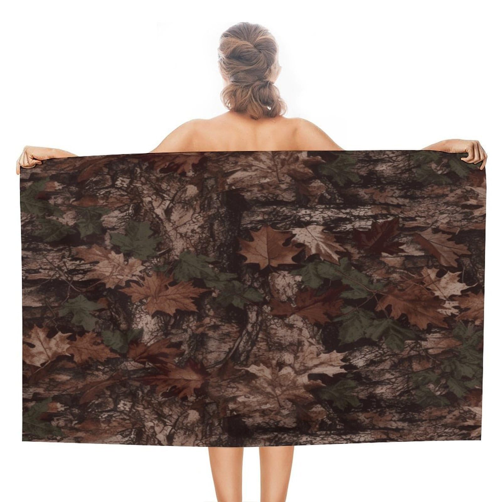 VstaDank Outfitter Tuff Camo Bath Towel Stylish Double-Faced Pile Travel Towel Soft Absorbent Beach Towel for Pool Swim Sports Camping Adults Gift 51X31 Inch