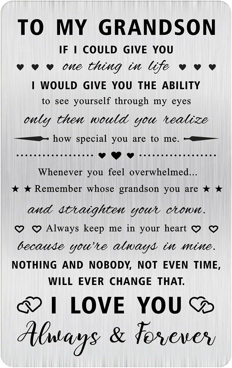 Easter Basket Stuffers for Teens, To My Grandson Gifts from