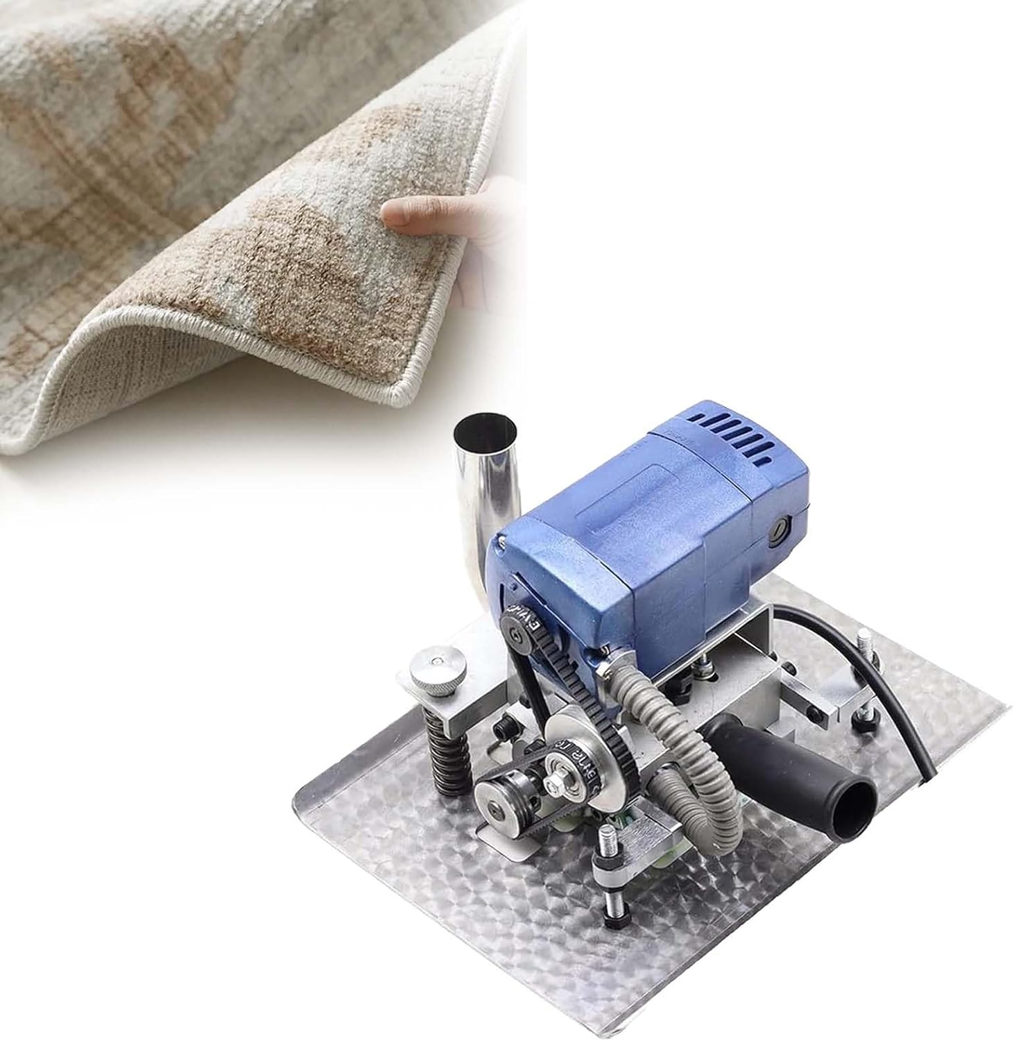 Professional Carpet Trimmer, 500w Electric Shearing Machine, 15000rpm Motor with Precision 3-Inch Blade, Adjustable for Various Carpet Thicknesses and Pile Types