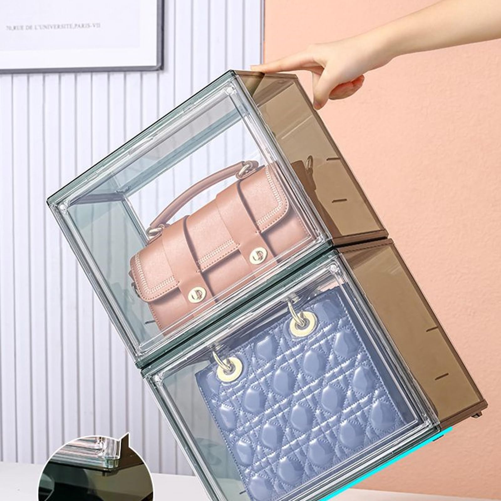 Versatile Organizzatori Pratica Figurine Storage Case con serratura sicura per vari tesori