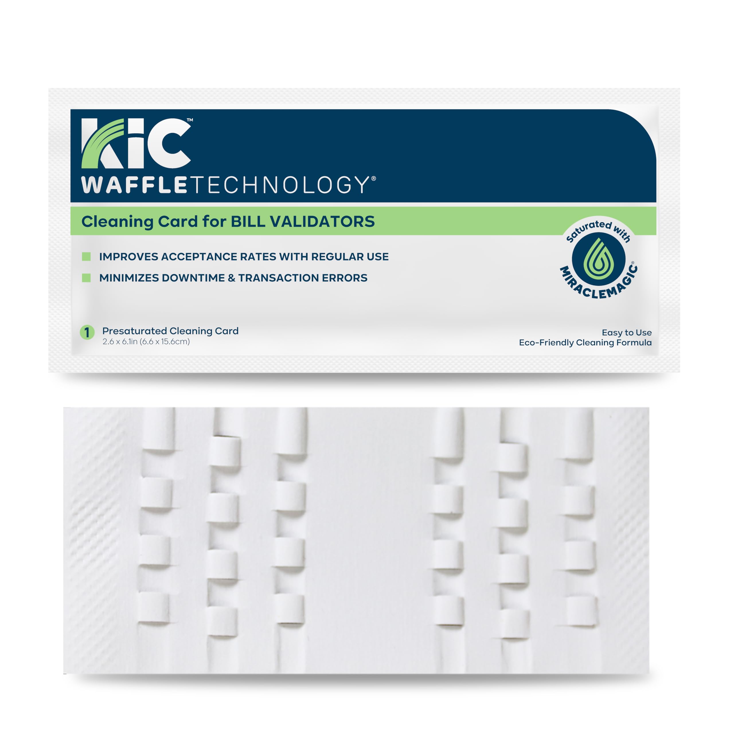 Waffletechnology Bill Acceptor Cleaning Cards White w/ Miracle Magic (15 cards)-picture-50