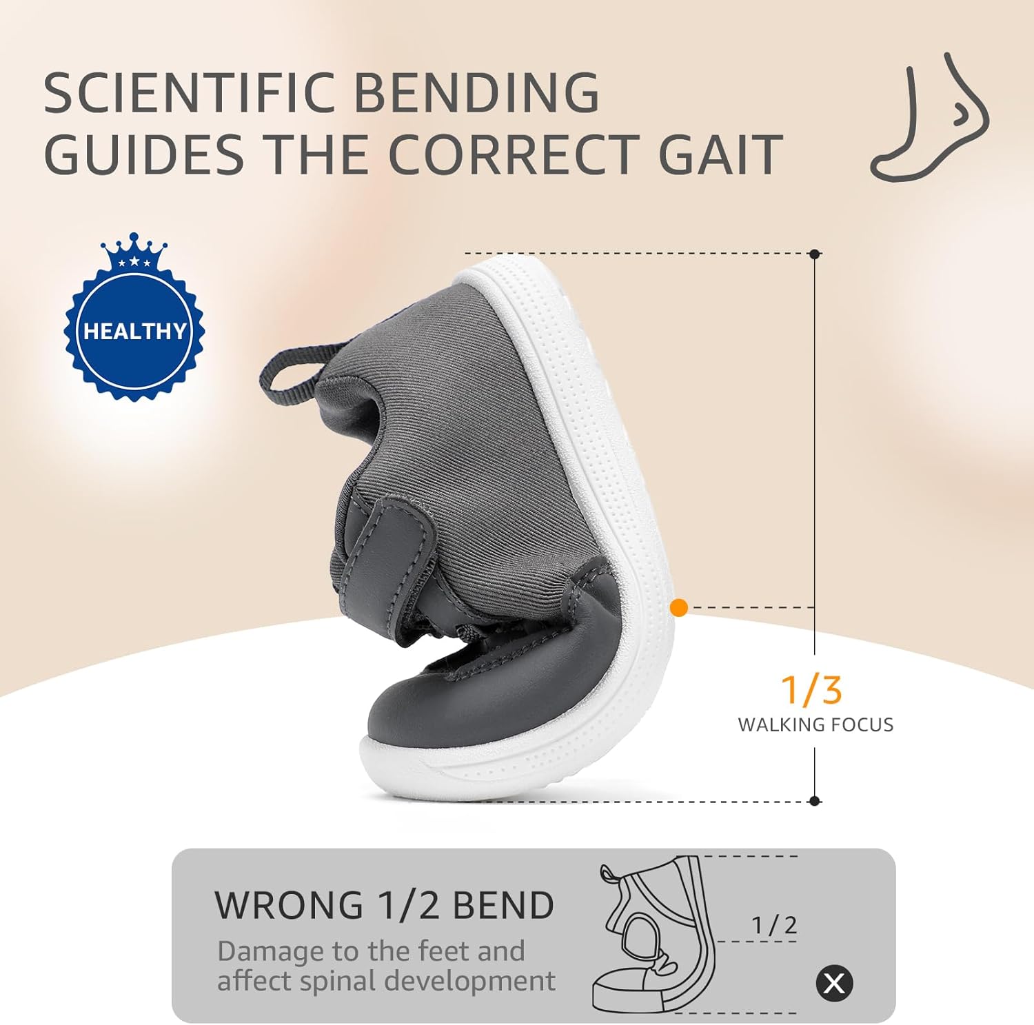 STQ Toddler Girls Boys Wide Toe Barefoot Shoes Kids Walking Tennis Comfort Sneakers Lightweight Breathable Gym Shoe - Image 6