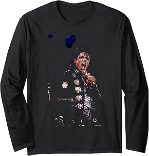 Michael Jackson Live California Bad Tour by Michael Grecco Long Sleeve T-Shirt