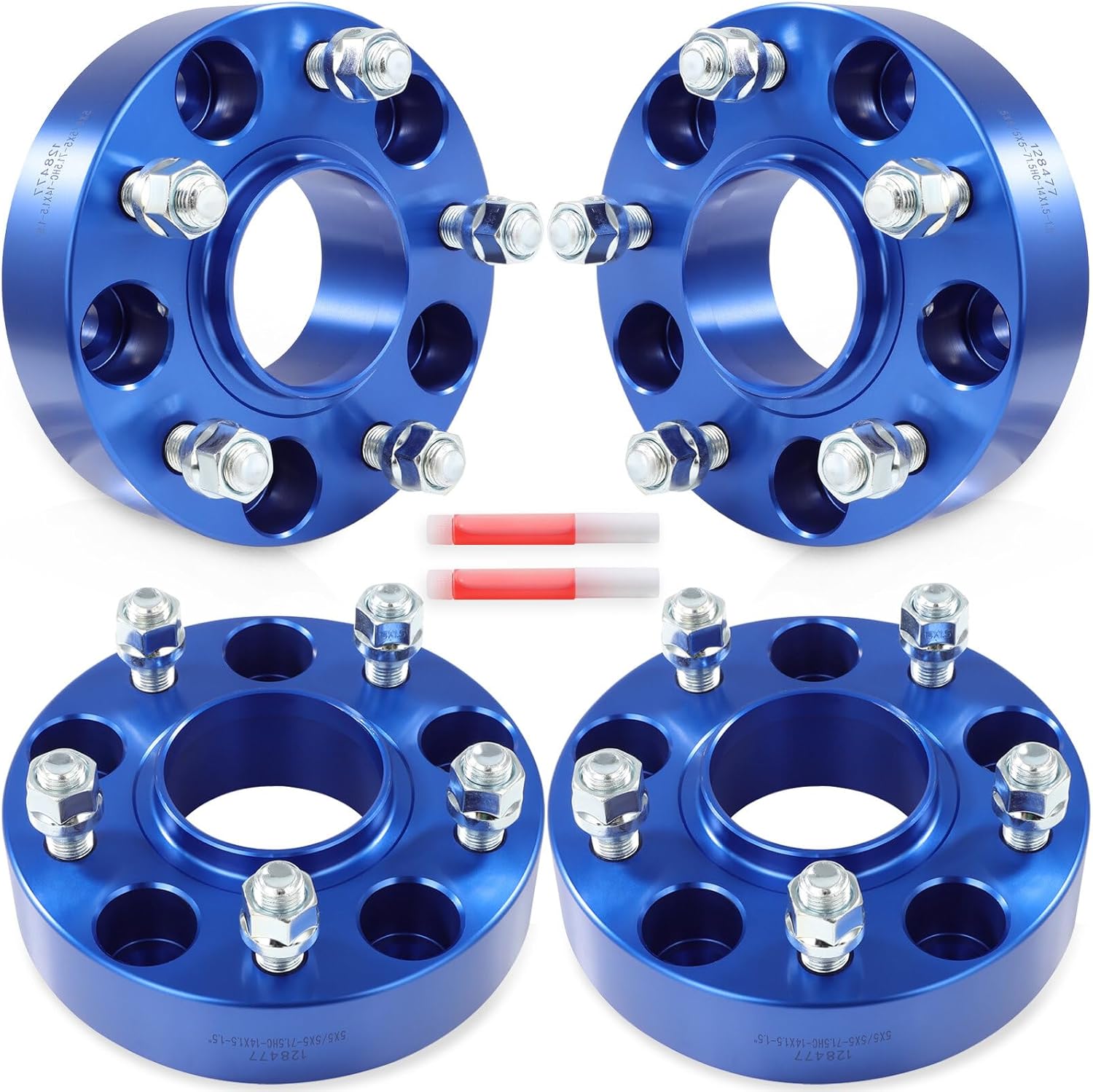 SCITOO 4pcs Wheel Spacers 1.5" 5x5 Bore 71.5mm Studs M14x1.5 5 Lug Wheel Spacers Adapters Fit for for Jeep for Grand Cherokee for Jeep Wrangler for Jeep Gladiator for Jeep for Grand Cherokee L