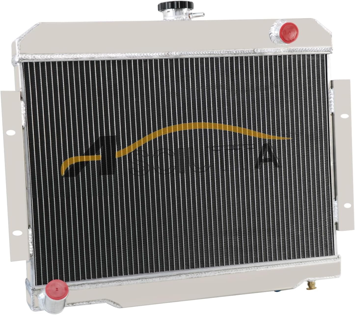 CC583 AA5052 Aluminum Radiator For 1972-1986 Jeep CJ5 CJ6 CJ7 Scrambler Cherokee 3.8L 4.2L 5.0L V8 Radiador 3 Row Core Radiators