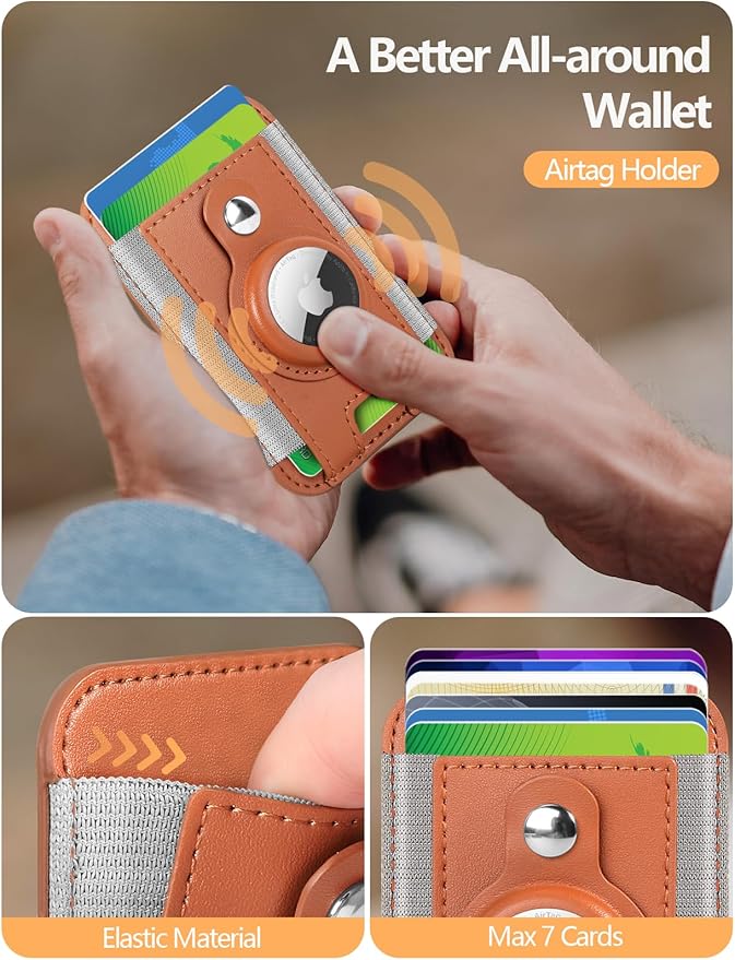 Aazon.co: For Agsafe Wallet Stand With Airtag Holder, Strongest
