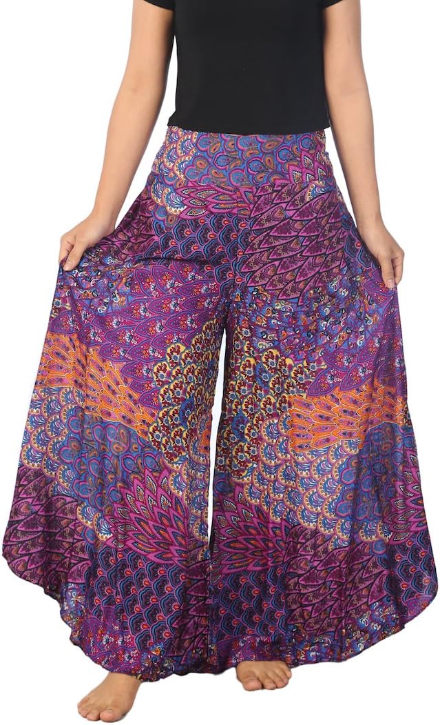 Palazzo Pants for Women Wide Leg Boho Harem Yoga Pants S M L XL Sizes