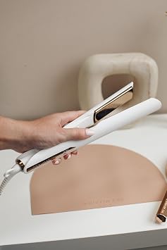 Kristin Ess 3-in-One Titanium Hair Straightener and Curler 2 in 1 Combo + Waver for Women - 1 1/4 - 440 Degrees - Professional Ionic Dual Voltage Flat Iron + Travel Cap - Frizzy, Curly + Thick Hair