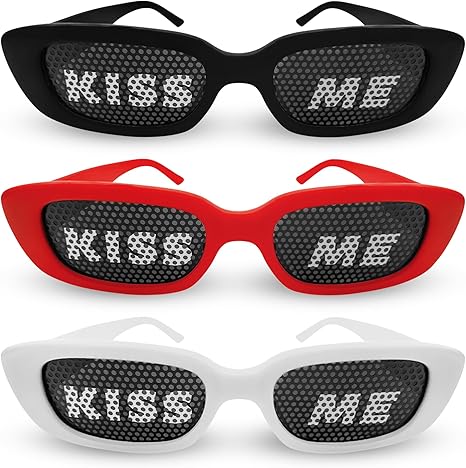 Occhiali Da Festa KISS ME - Per Party, Club, Palestra E Carnevale, Divertimento Assicurato - Foto 2