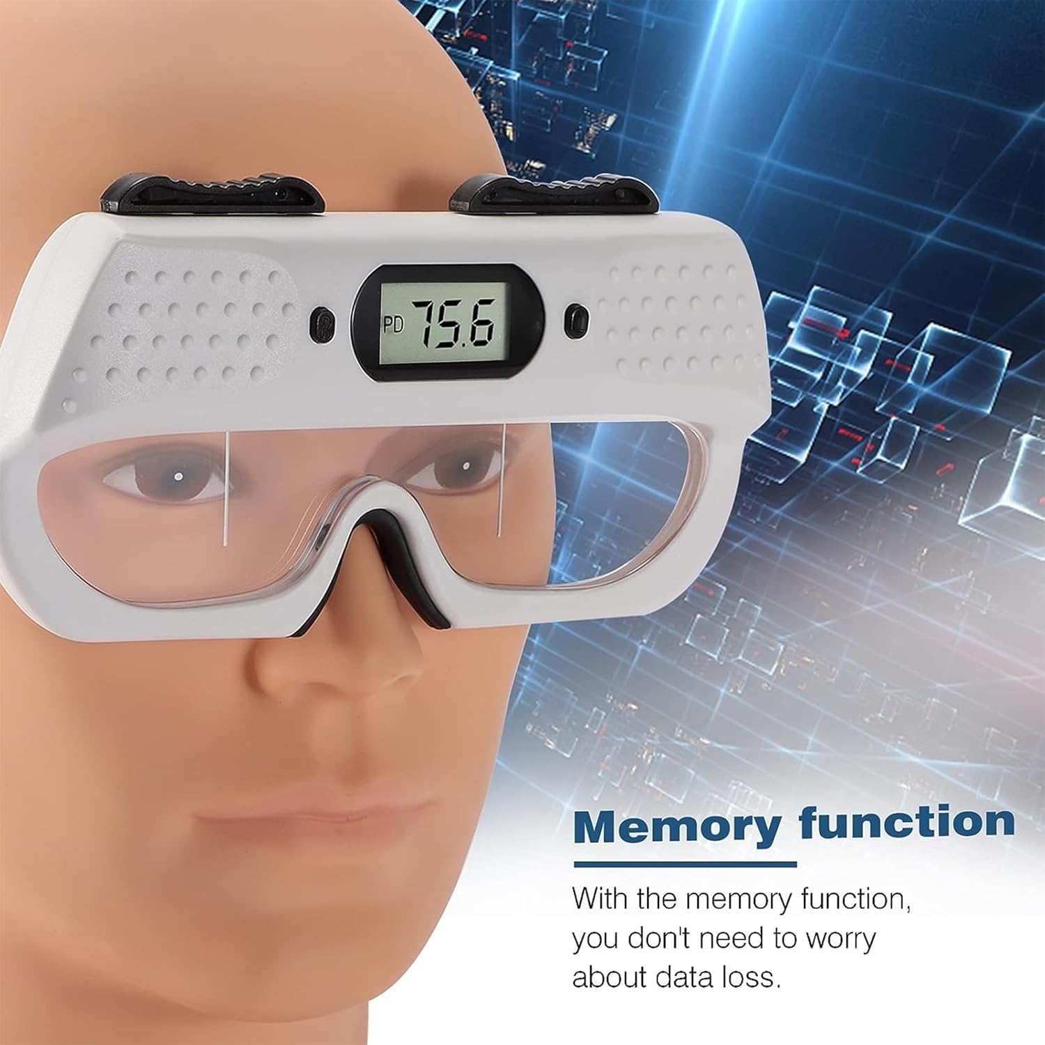 Cyfrowa linijka optyczna do pomiaru odległości źrenicy, przyrząd optyczny źrenicy, źrenica odległości źrenicy z funkcją pamięci, do optometrii, testowania i adaptacji
