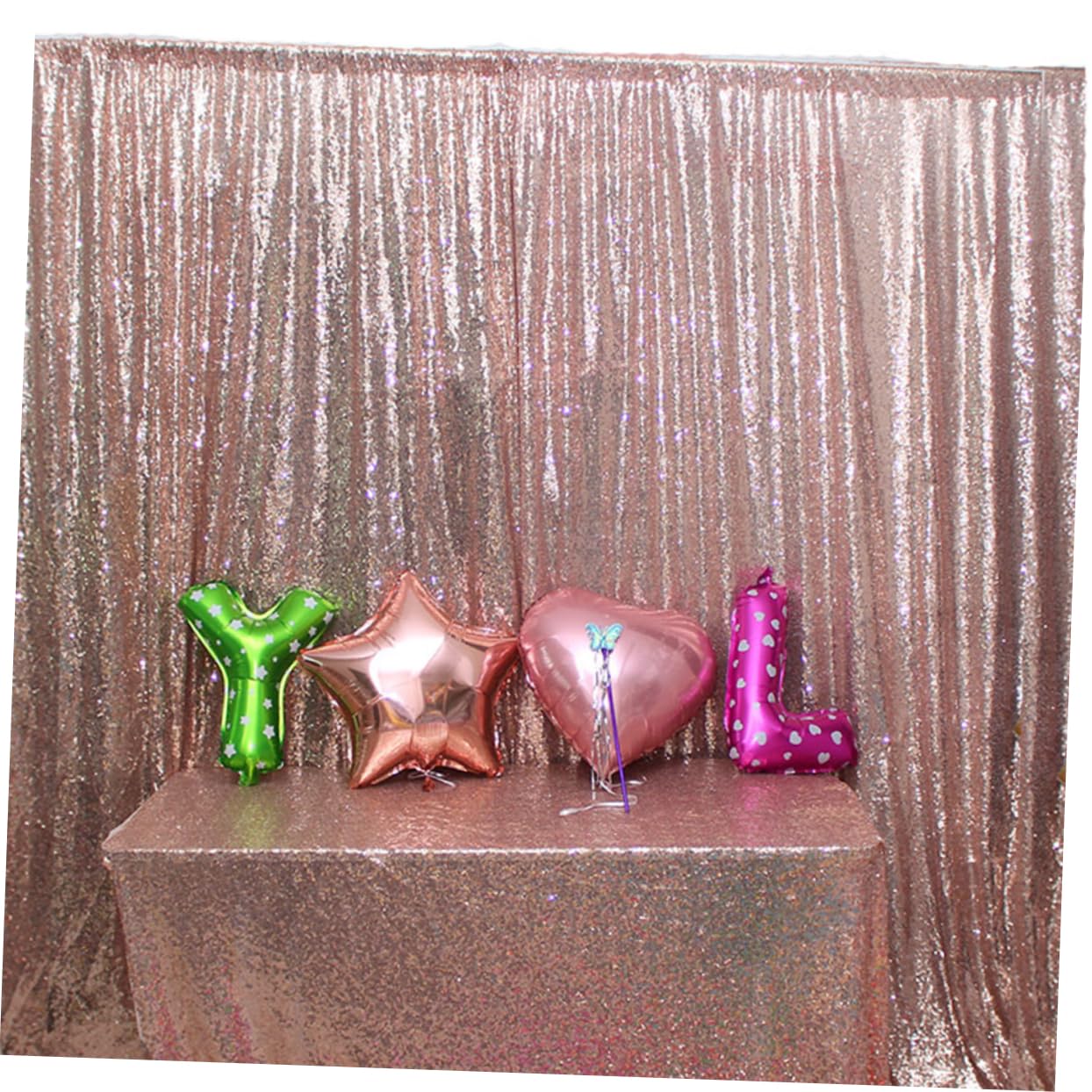 1pezzi Telo Decorativo Lurex Con Paillettes Per Matrimoni e Feste Sfondo Fotografico Elegante Versatile Per Decorazioni Di Compleanno e Cerimonie