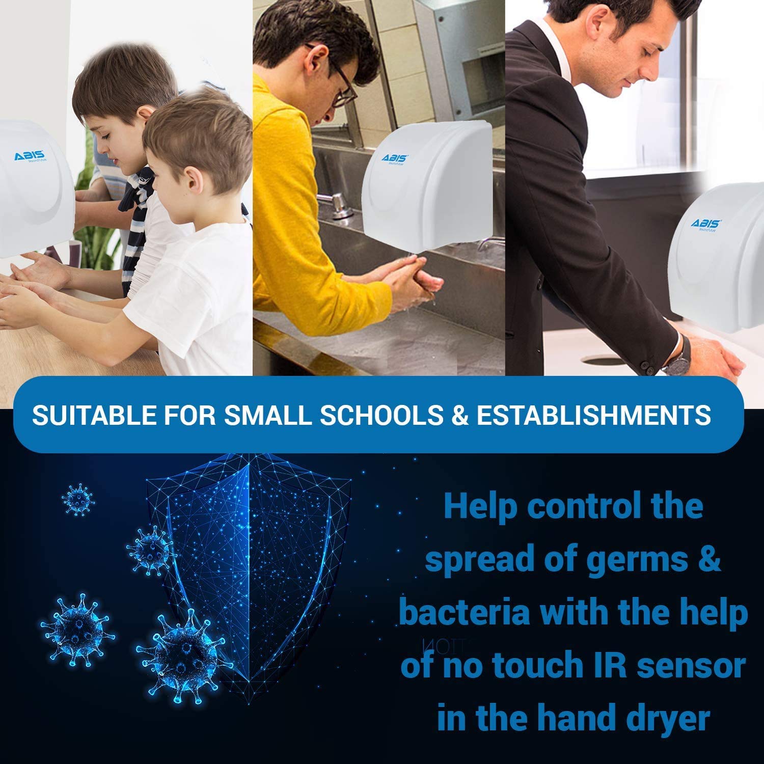 ABIS Express Hand Dryer Commercial Electric Automatic Sensor Handy Wash