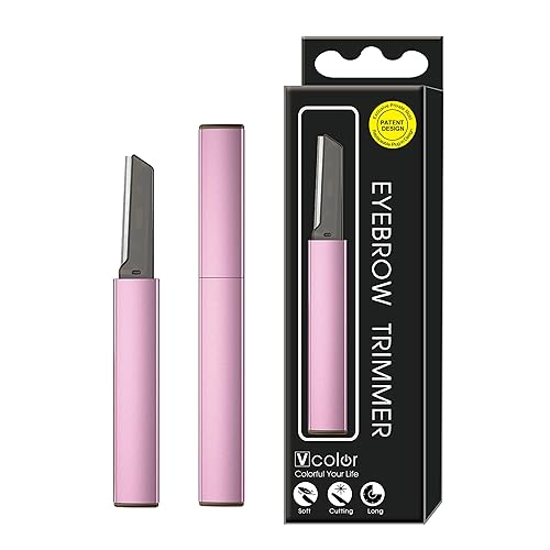 CHUNLINCARE Herramienta exfoliante para cejas Dermaplaning, recortadora de cejas con 4 cuchillas de repuesto, afeitadoras faciales para mujeres,