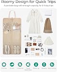 BAGSMART Garment Bags for Travel Foldable Carry on Suit Carrier for Hanging Clothes Stylish Dress Carrier Large Convertible Weekender Garment Bags for Women Men