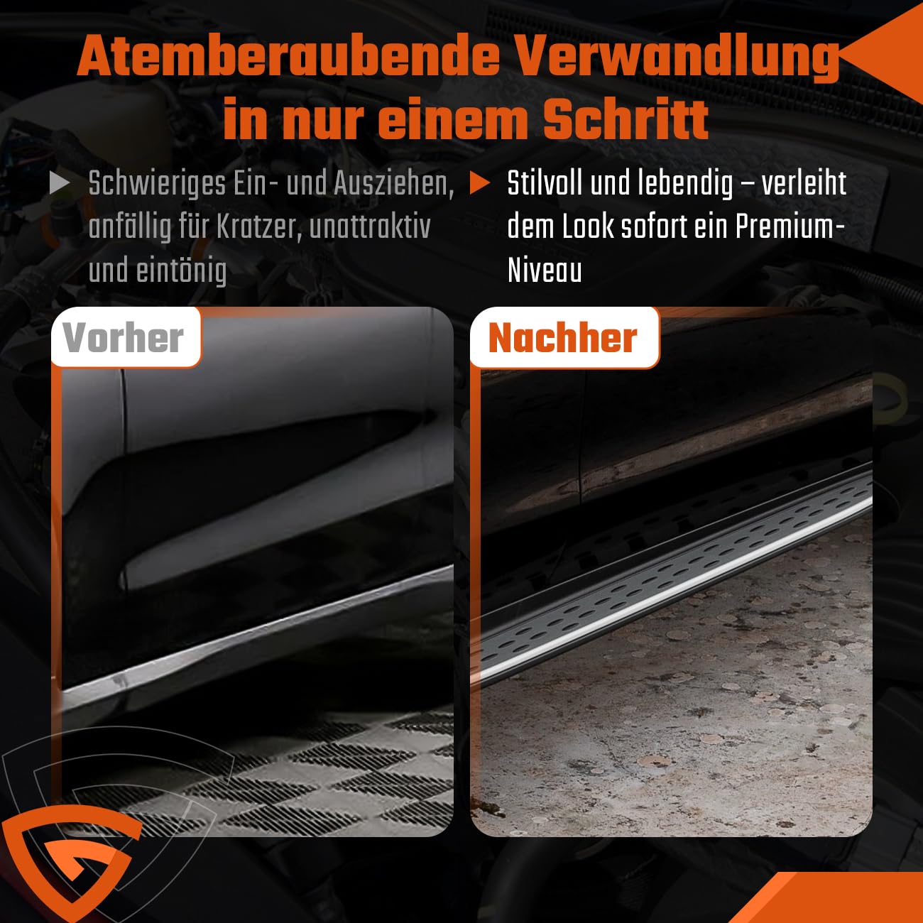 Trittbretter Seitenbretter Satz Seitenbretter Kompatibel mit Mercedes Benz GLC X253 C253 2015-2023 – Aluminium Einstiegsleisten Schweller, rutschfest, Robust, Links & Rechts
