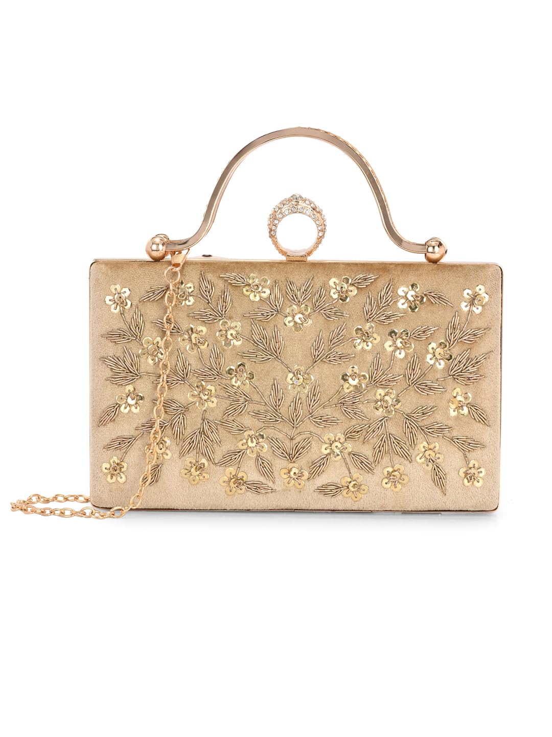 toobacraft Women's Handicraft Beautiful Bling Box Clutch Bag for Wedding, Banquet, Gift Family, & Friends-picture-42