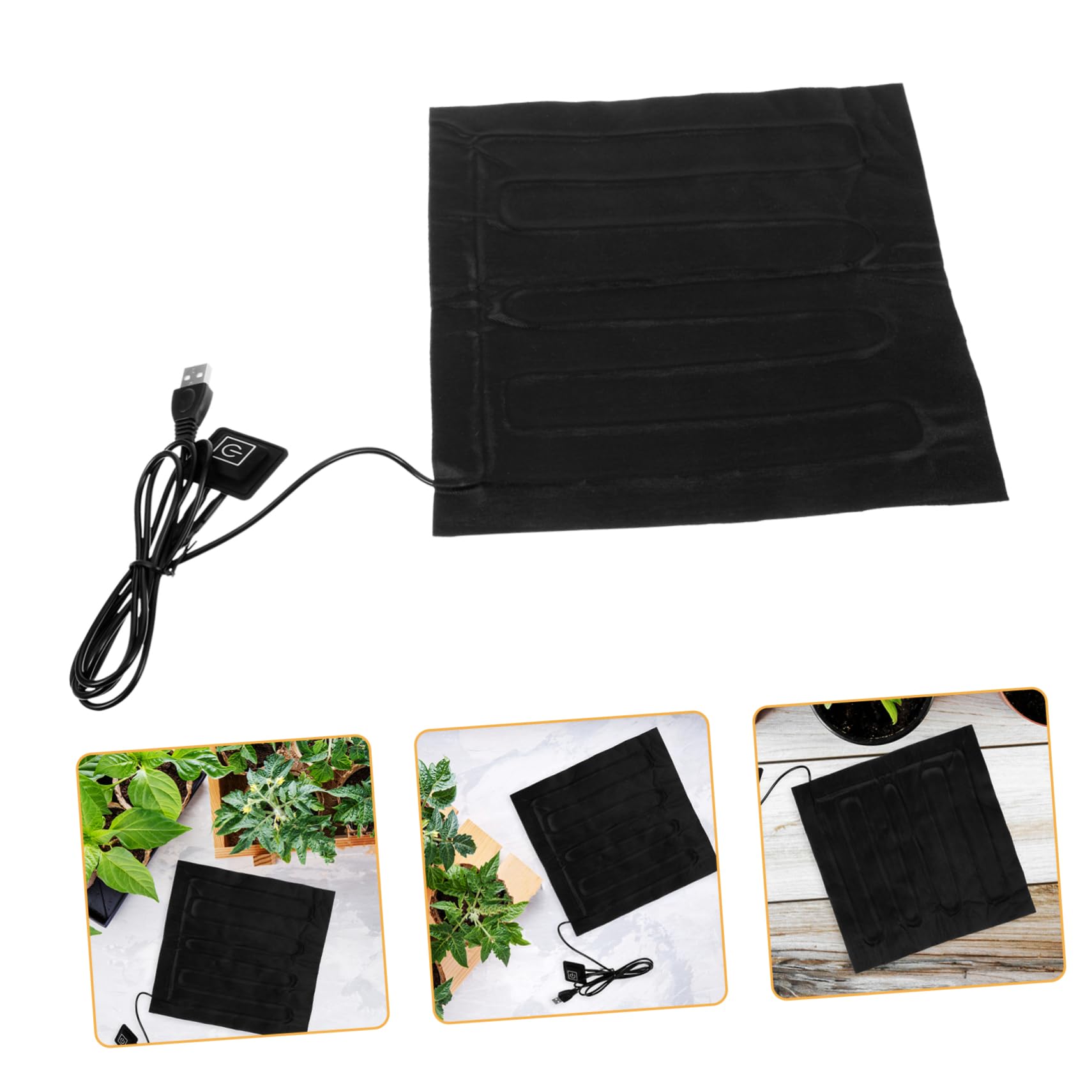 Sosoport 3pièces Tapis Chauffant pour Germination De Plantes avec Thermostat Numérique Matériel De Culture pour Et Démarrage Intérieur Adapté Aux Conditions Froides