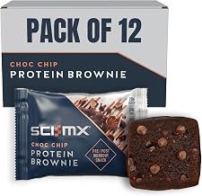SCI-MX Nutrition High Protein Brownie Box, Chocolate, Pack of 12 x 65 g