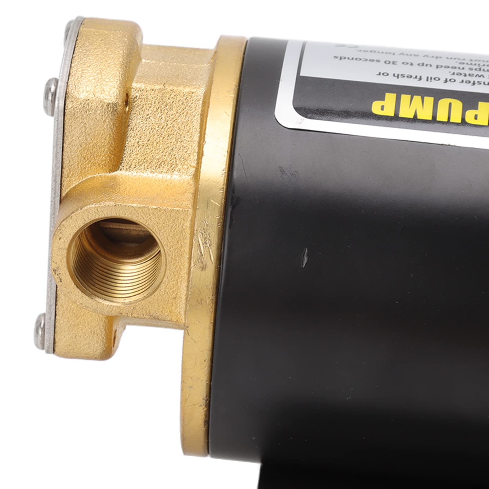 Electric Gear Oil Pump, Stable Performance Efficient Thermal Protection High Pressure Oil Transfer Motor Pump for Lubricants (24V)