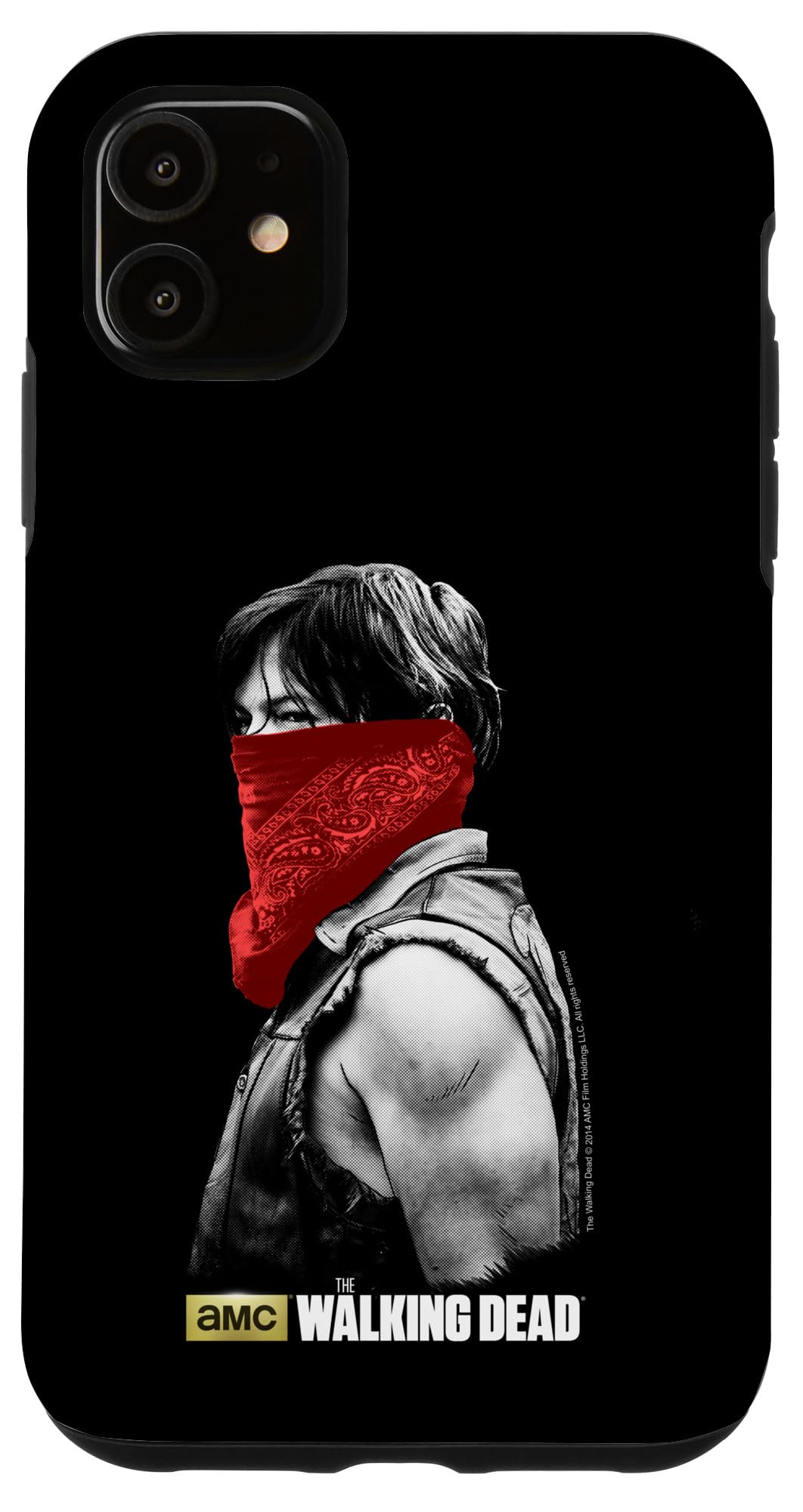 Coque iPhone 11 Walking Dead protection Daryl Dixon rigide Bandit noire - 4