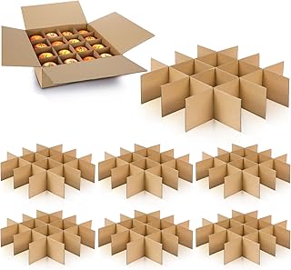 8 Set Moving Box Divider Kits 13 x 13 x 3 Inch Shipping Cardboard