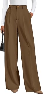PRETTYGARDEN Women's Tailored Wide Leg Work Dress Pants