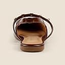 Metro Women's Brown Chic atent Leather Slingback Shoes UK/6 EU/39(31-1099) gallery image
