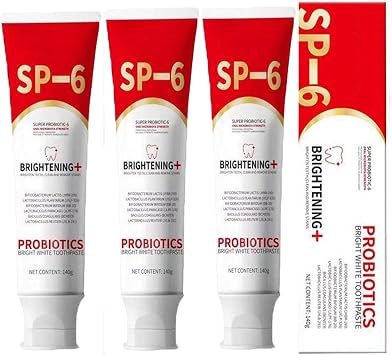 Sp 6 Probiotic Toothpaste Whitening, Sp-6 Ultra Whitening Toothpaste, Fresh Breath Deep Cleaning