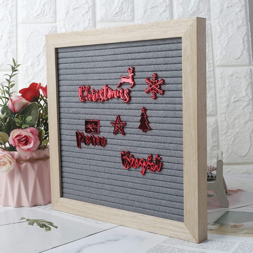 Christmas Pre-cut Letters Characters Set For Changeable Felt Letter Board Handcrafted Message Boards Decor Letter For Felt Letter Board