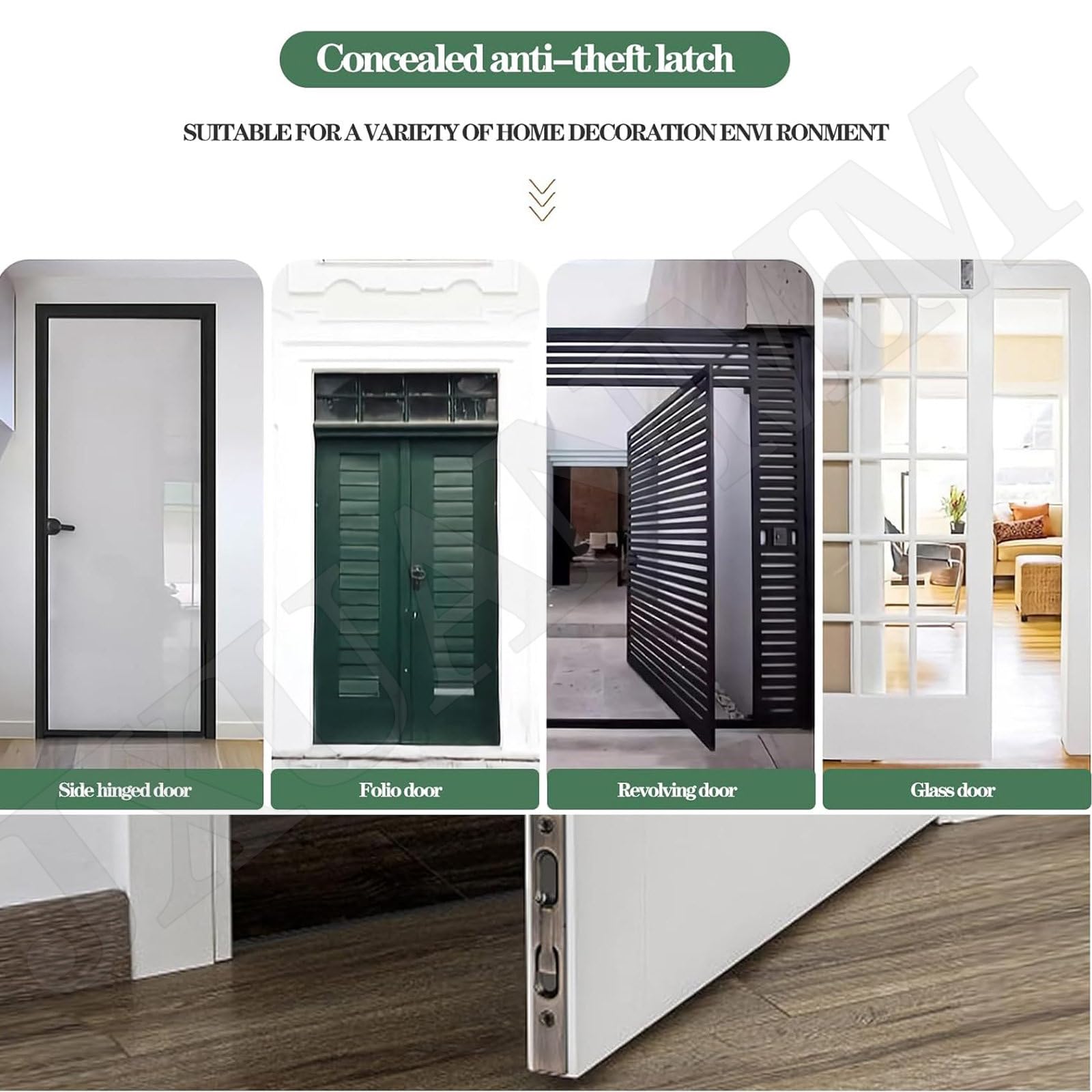 Cerrojo de seguridad resistente con acción de palanca para una mayor protección del hogar, duradero, fácil de instalar, ideal para proteger tu hogar y familia.