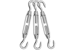 304 Stainless Steel M4 Hook & Hook Turnbuckle Heavy Duty Wire Rope Tension