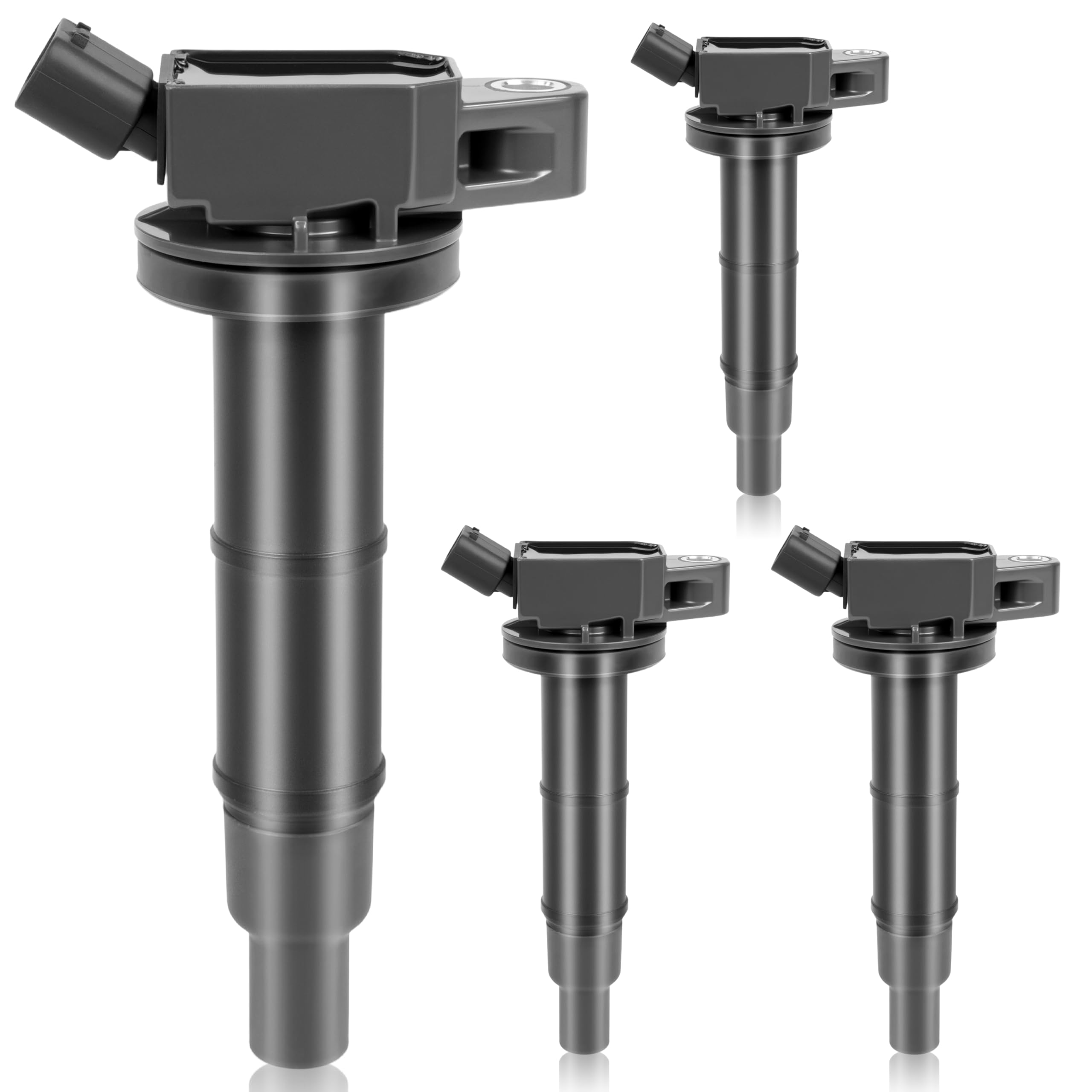 Set of 4 UF333 Ignition Coil Pack for Toyota 2001 2002 2003 2004 2005 2006 2007 2008 2009 2010 Toyota Camry Corolla RAV4 Solara Scion TC xB Lexus HS250h Lexus HS250h 2.0L 2.4L 5C1299 C1330 9091902244