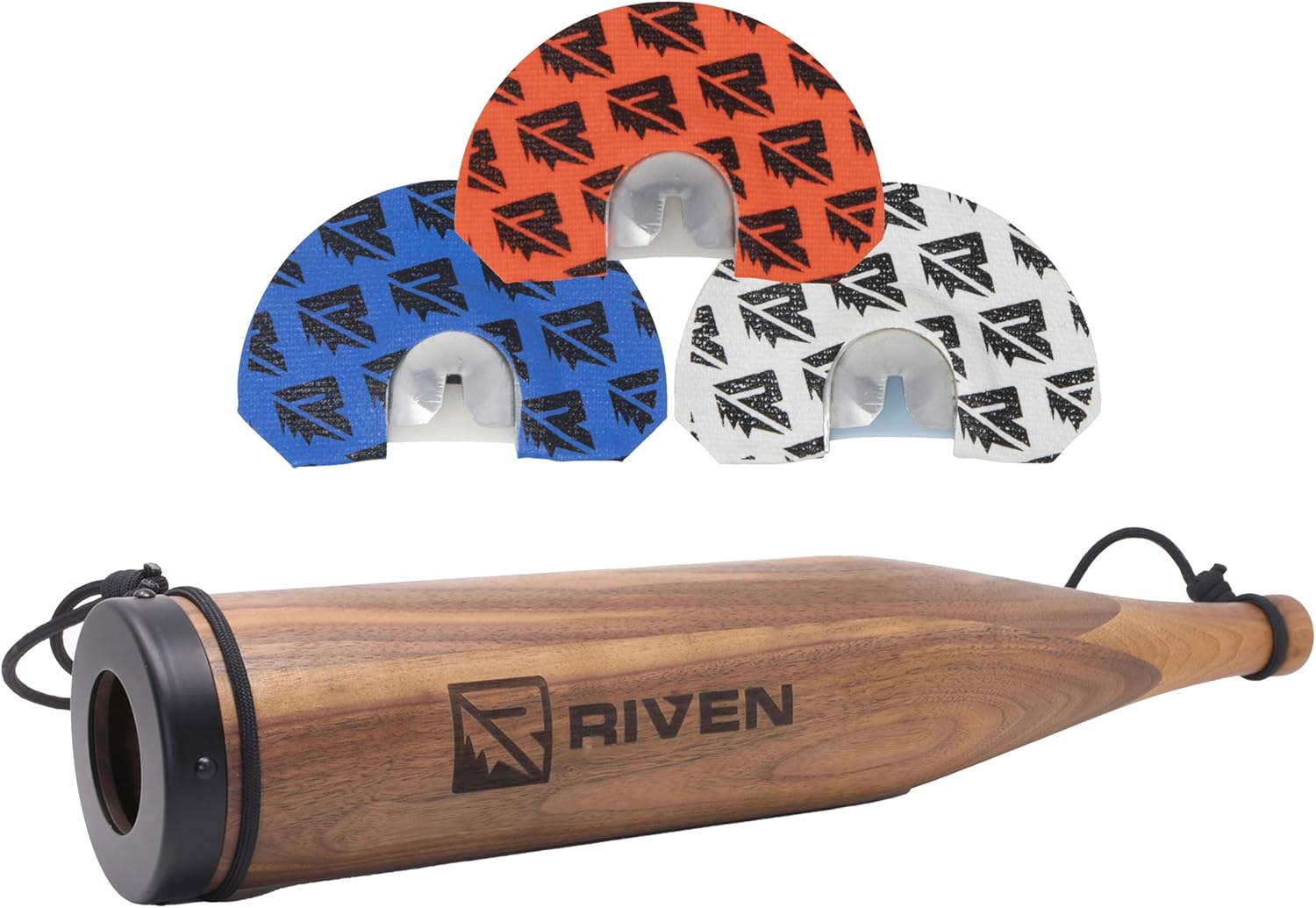 RIVEN Cambium & Rebel Series Elk Call Bundle | Includes a Cambium Wooden Elk Bugle Tube & One Rebel Series 3pk Small Domed Elk Diaphragm Calls