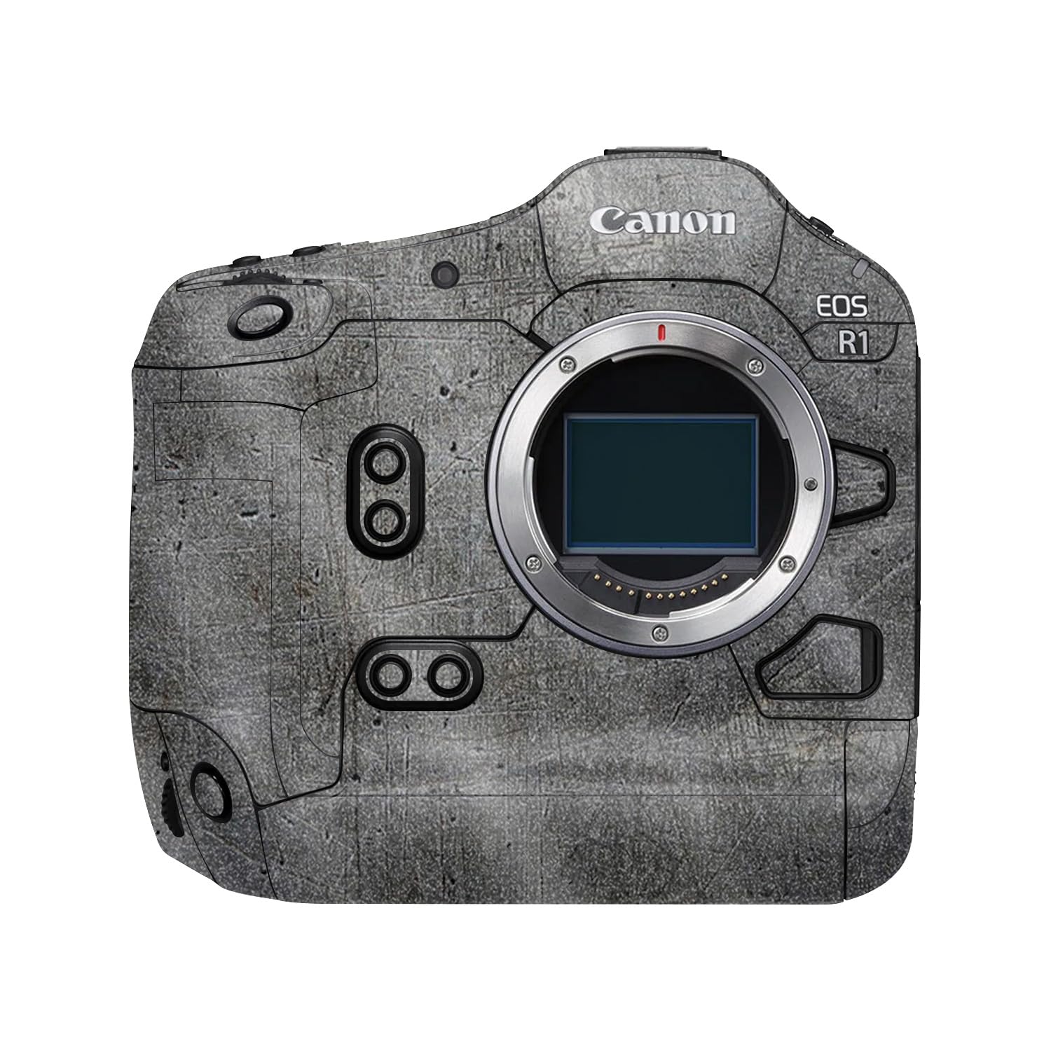 Glossy Glitter Camera Skin Compatible with Canon EOS R1 (2024) - Scratched Up - Premium 3M Vinyl Protective Wrap Decal Cover - Easy to Apply | Crafted in the USA by MightySkins