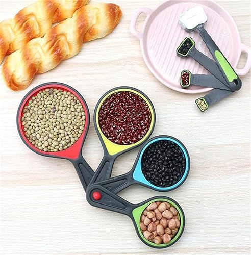 Miniatura 7 de CdyBox Colador plegable de silicona para cocina, 11 unidades, con cuchara medidora de silicona plegable, taza medidora, herramientas de cocina