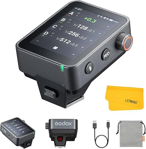 GODOX X3 Pro C X3Pro-C TTL - Disparador de flash inalámbrico para Canon, Transmisor de flash inalámbrico 2.4G, Soporte para pantalla táctil y