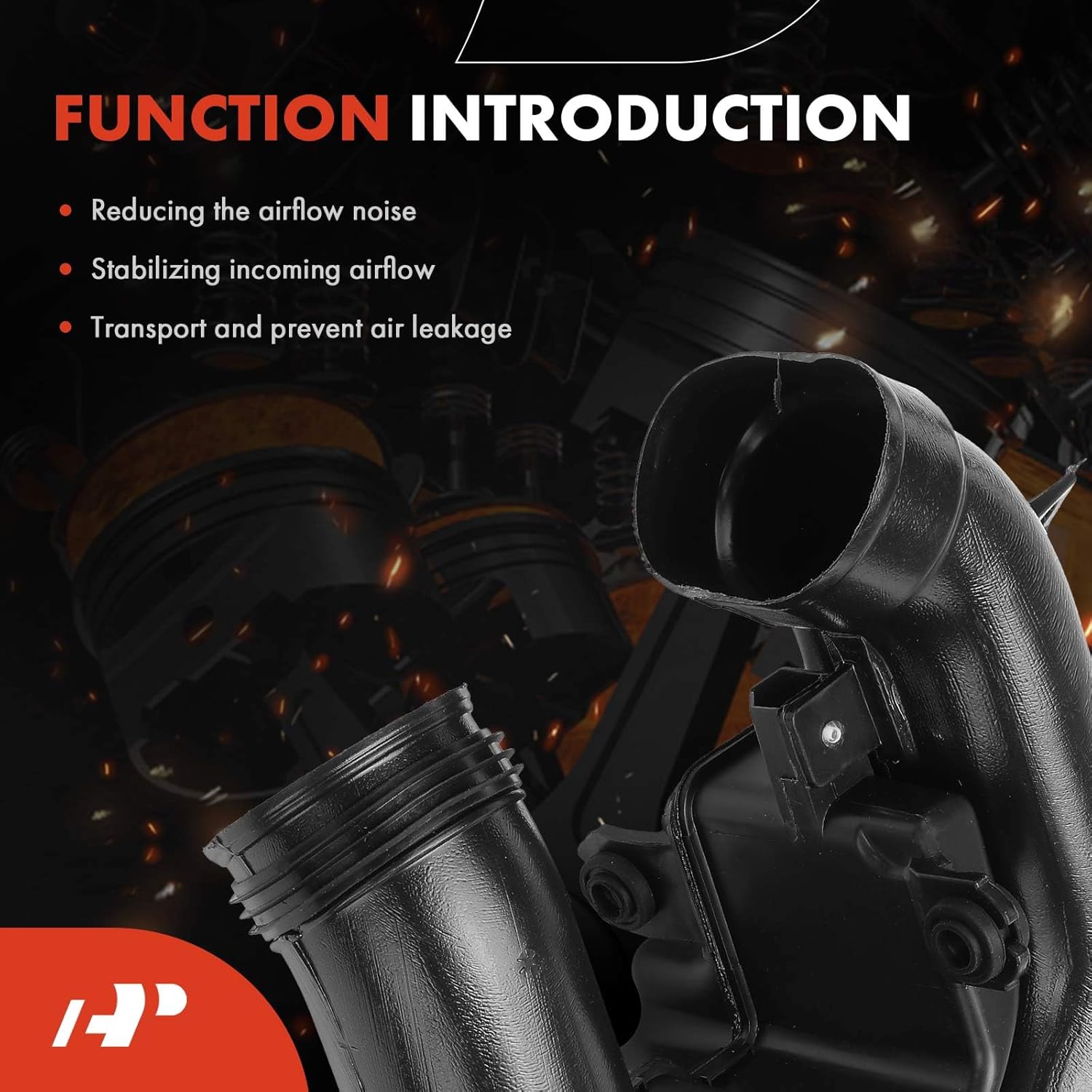 A-Premium Engine Air Cleaner Intake Resonator Compatible with Hyundai Elantra 2017 2018 2019 2020, 1.4L 2.0L