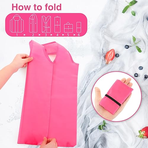 Miniatura 4 de Silkfly 24 bolsas de compras reutilizables duraderas plegables grandes para cocina, a granel con asa, bolsa de almacenamiento lavable resistente