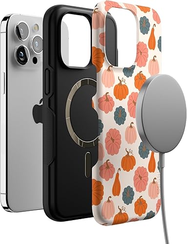Vista 845 de Casely Funda para iPhone 15 Pro Jardín Secreto Flores mixtas Funda atrevida Compatible con MagSafe y botón de acción Jardín Secreto Floral
