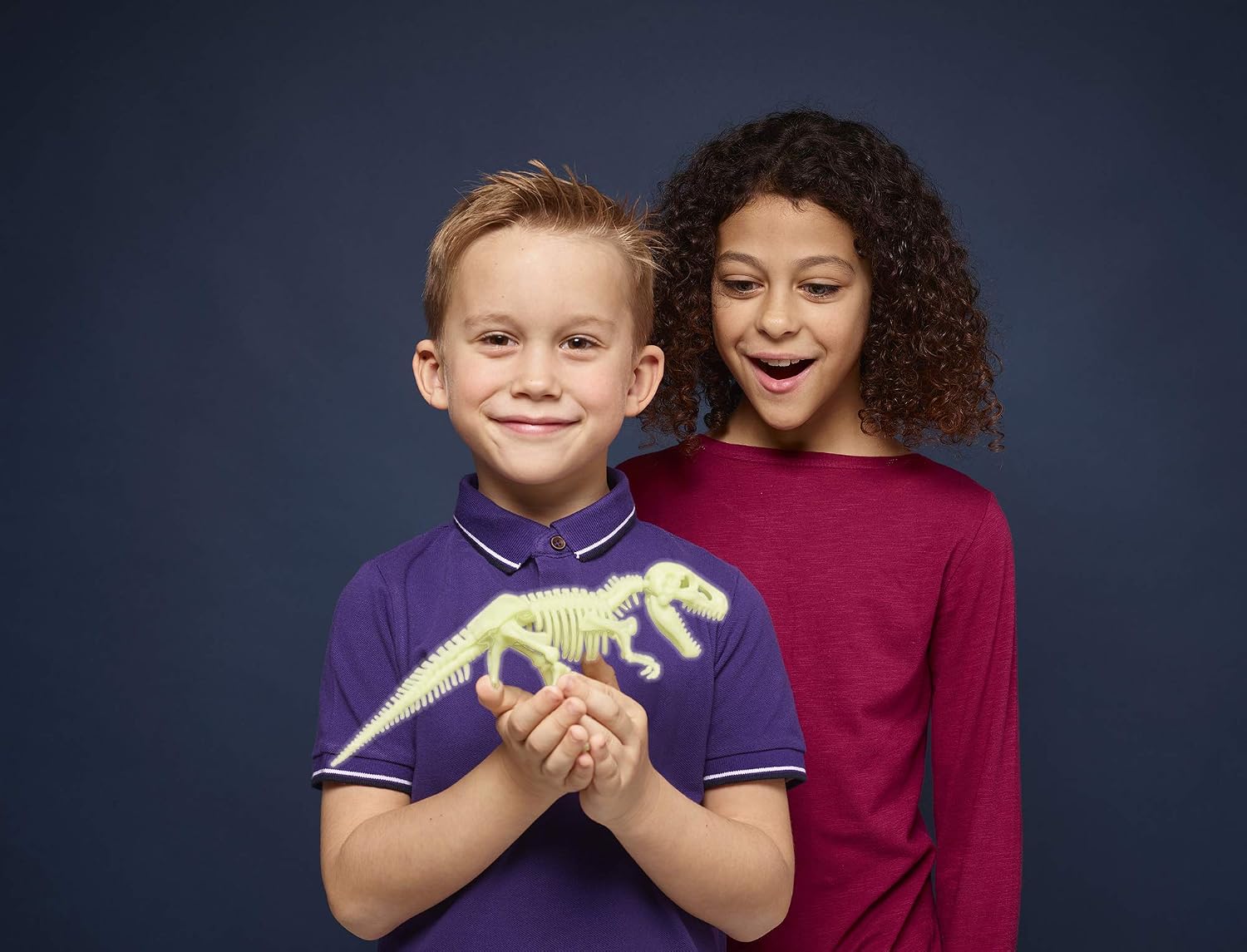 The Original Glowstars Company Original Glow Stars Glow-in-The-Dark Dinos T-Rex Skeleton Designed for Children Ages 3+ Years