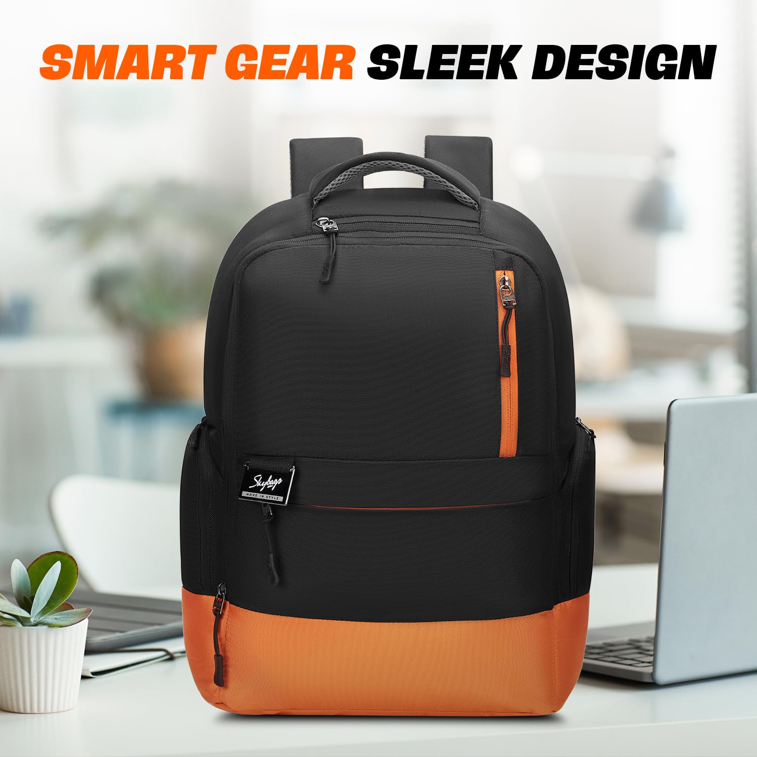 Skybags Nero Laptop Backpack - 20L, Black -2