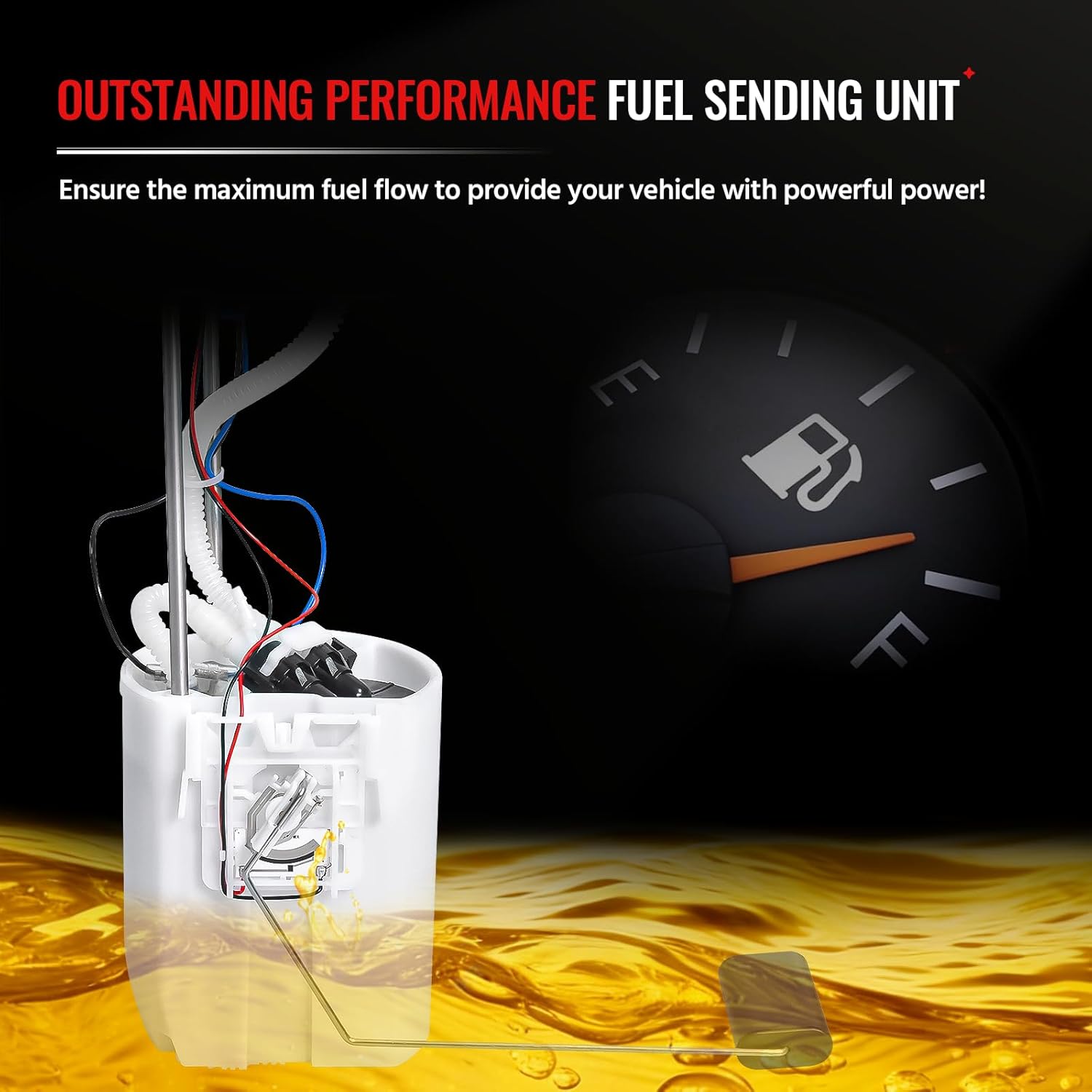 105043401 105282901 Fuel Pump Assembly fit for Club Car Golf Cart 2016 2017 2018 2019 2020 2021 2022 2023 Precedent Onward’s & Tempo with EFI Fuel System Fuel Pump Module Assembly