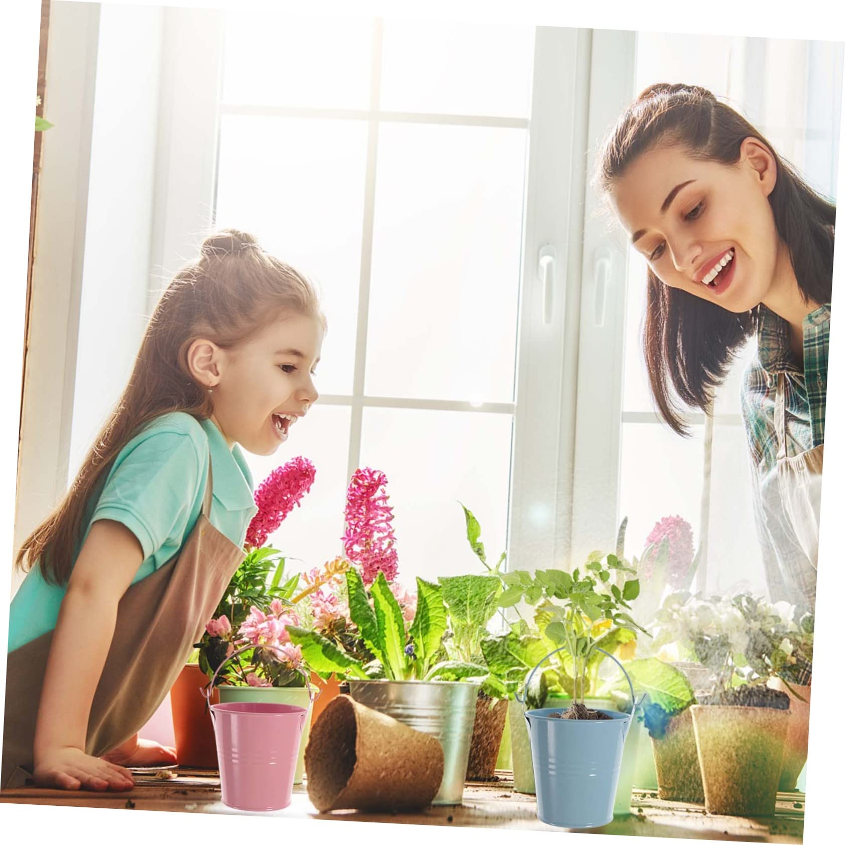 ギルアードフラワーバスケット バケツ アルミ 9個セット