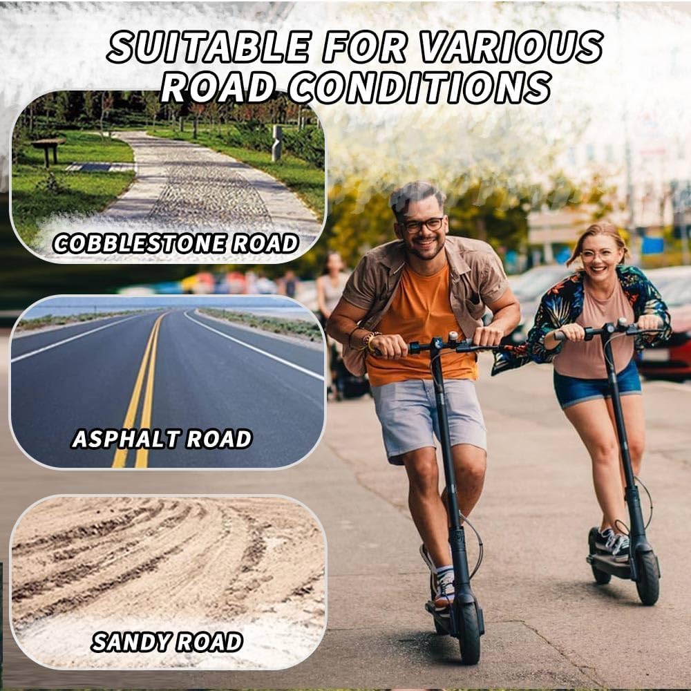 Pneumatici per scooter da 8 pollici, 200 × 50 E, pneumatici in gomma piena, con mozzo, esplosione, resistenza agli urti e antiscivolo, sicuri e confortevoli, senza gonfiore, per scooter