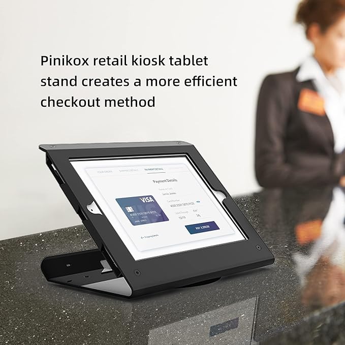 Soporte de Tablet de Escritorio Pinikox Negro Metálico miniatura 3