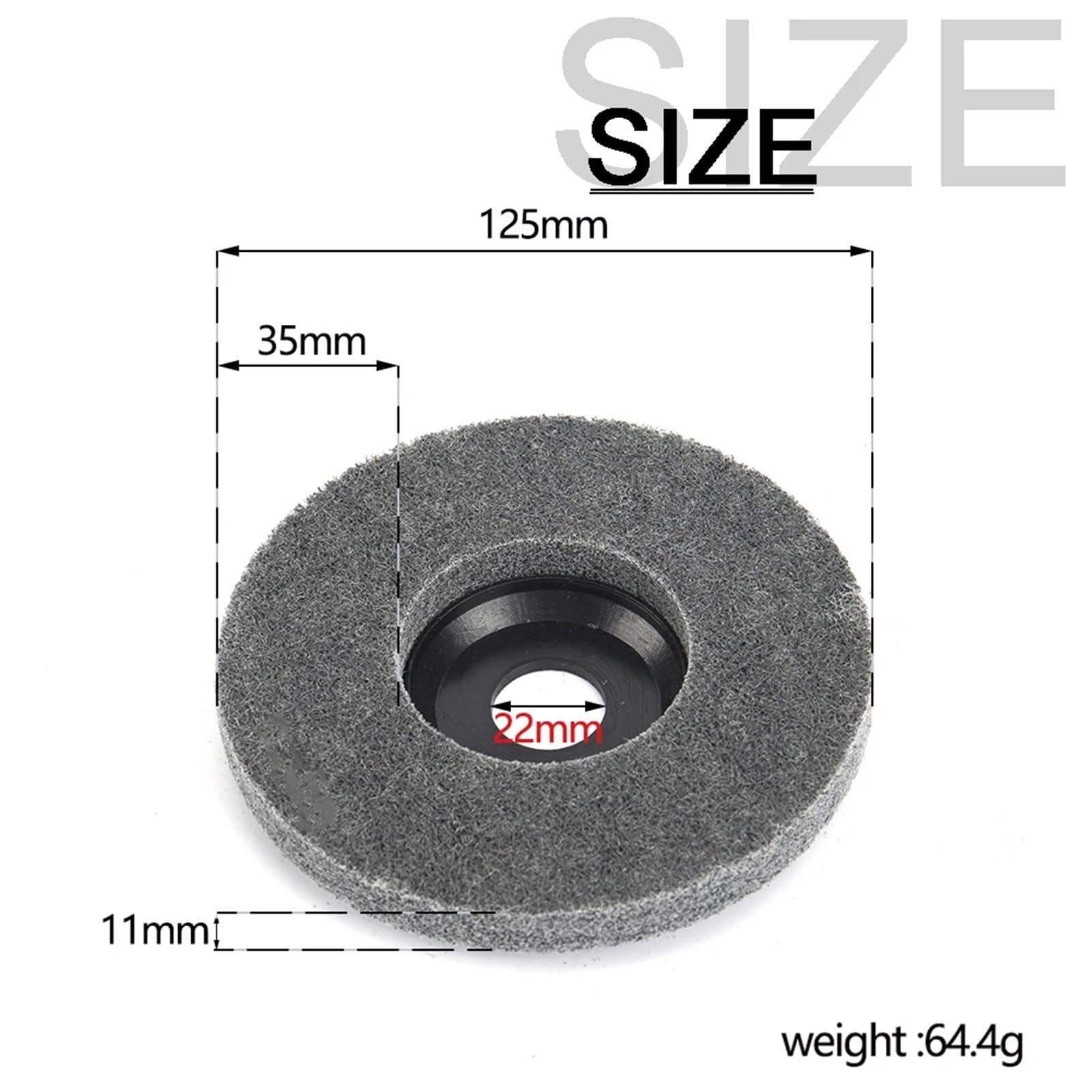 dischi abrasivi per smerigliatrice Disco abrasivo non tessuto mola lucidante in fibra di nylon da 4,5 pollici 115 mm 125 foro 7/8" rettifica for metallo