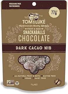 Amazon.co.jp: クッキータイム・ジャパン トム&ルーク フルーツ&シードチョコレートスナックボール カカオニブ 7個×3袋 : 食品・飲料・お酒