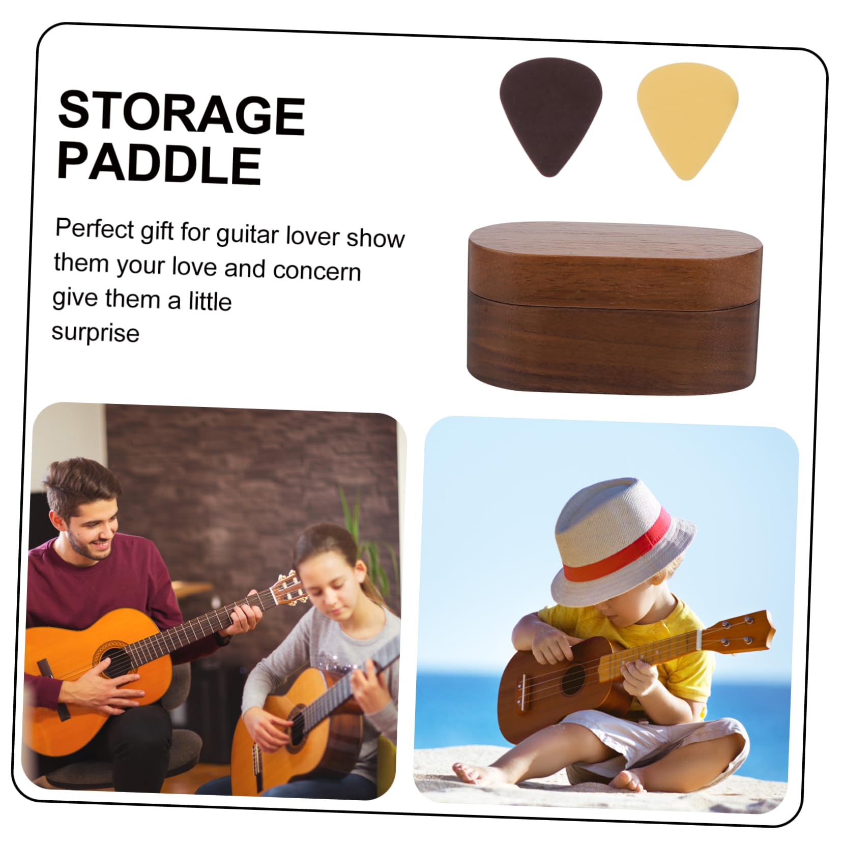 TOYANDONA 4stücke Aufbewahrungsbox Für Gitarrenplektren Robuste Und Stilvolle Plectrum-behälter Und Gitarre Akustikgitarre Bass Und Ukulele
