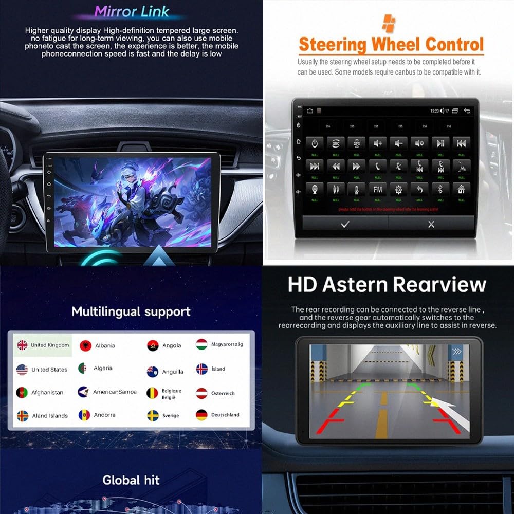 Radio Macchina Touch Screen per Honda CRV 2011-2015 Wireless Carplay Android Auto Stereo Auto Bluetooth Ips con Pantalla Táctil con Gps, 4 Nucleo 1G+32G